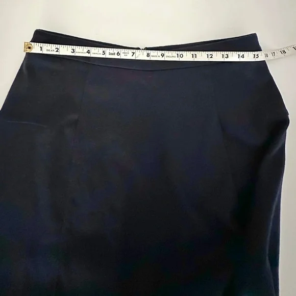 Atea Oceanie Navy Blue Flared A-Line Mini Skirt Women Size 40 / US 8 Minimalist - Picture 13 of 15